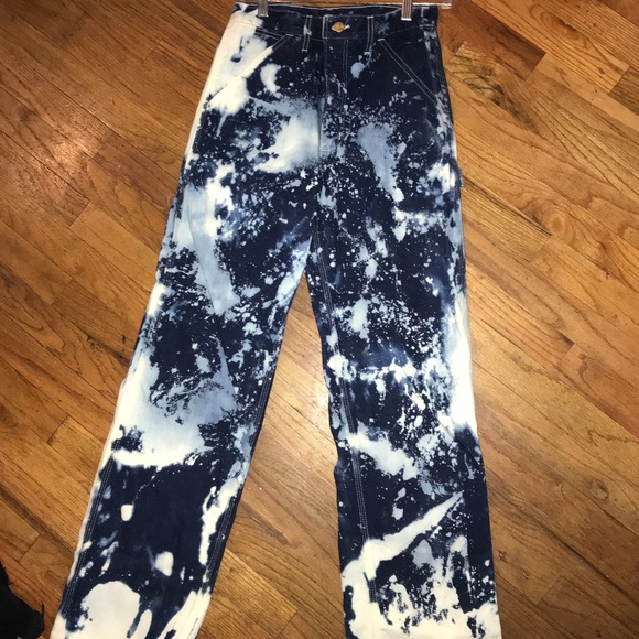 Customized Bleached Carhartt Jeans - Picture 2 of 2